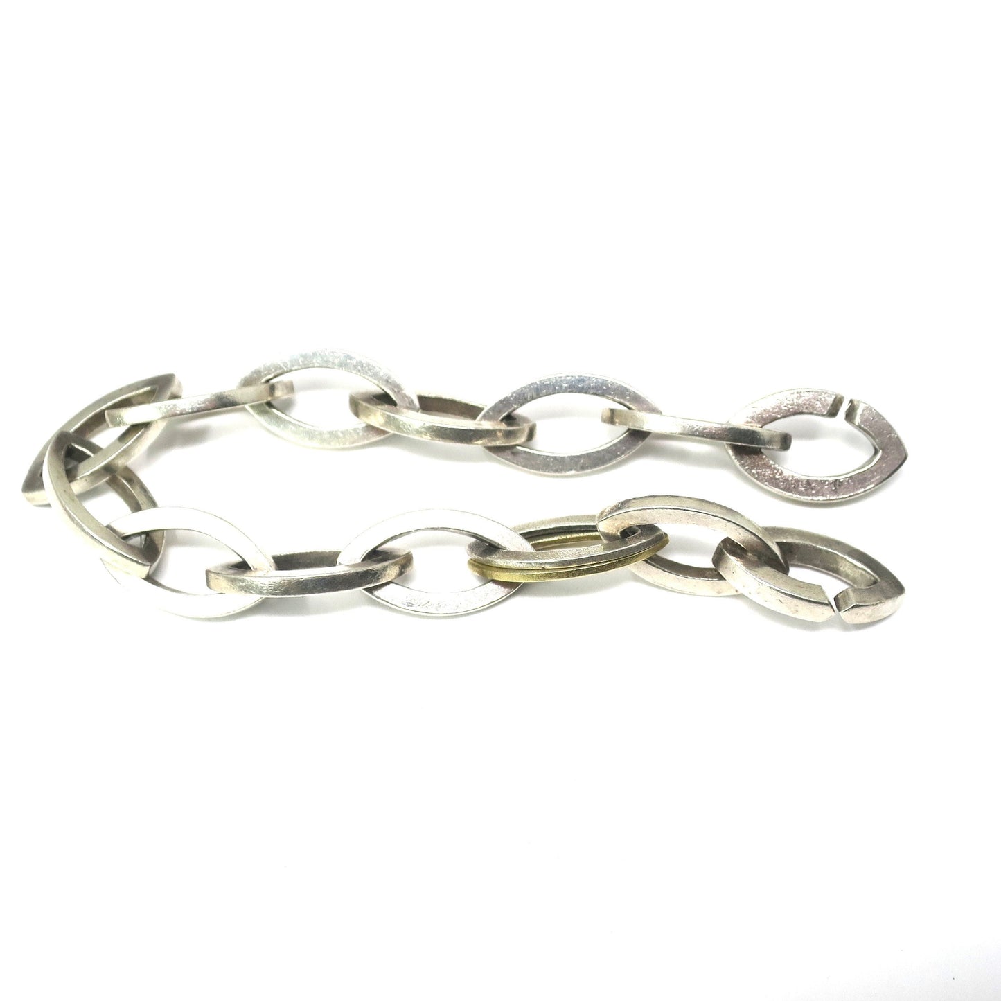 Vintage Scandinavian Designer Large Link Bracelet, 39.23 grams