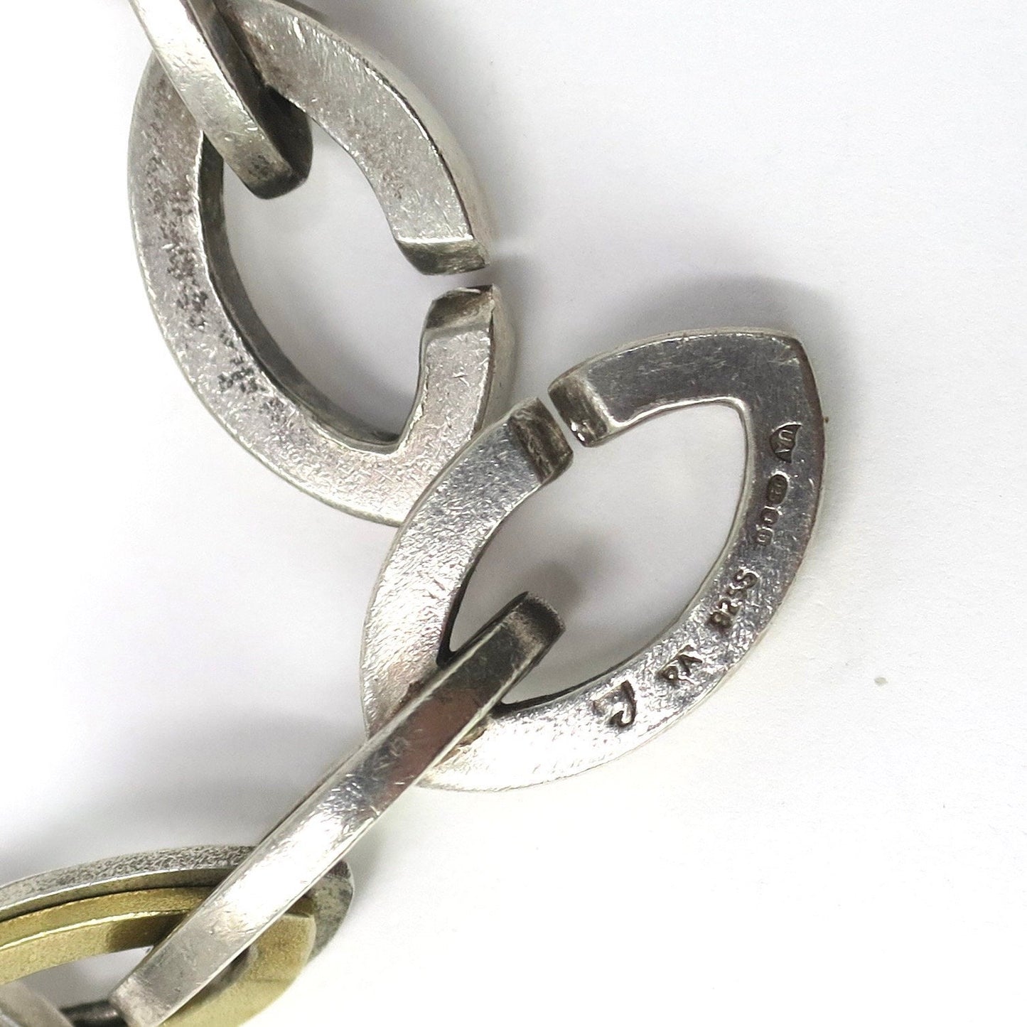 Vintage Scandinavian Designer Large Link Bracelet, 39.23 grams