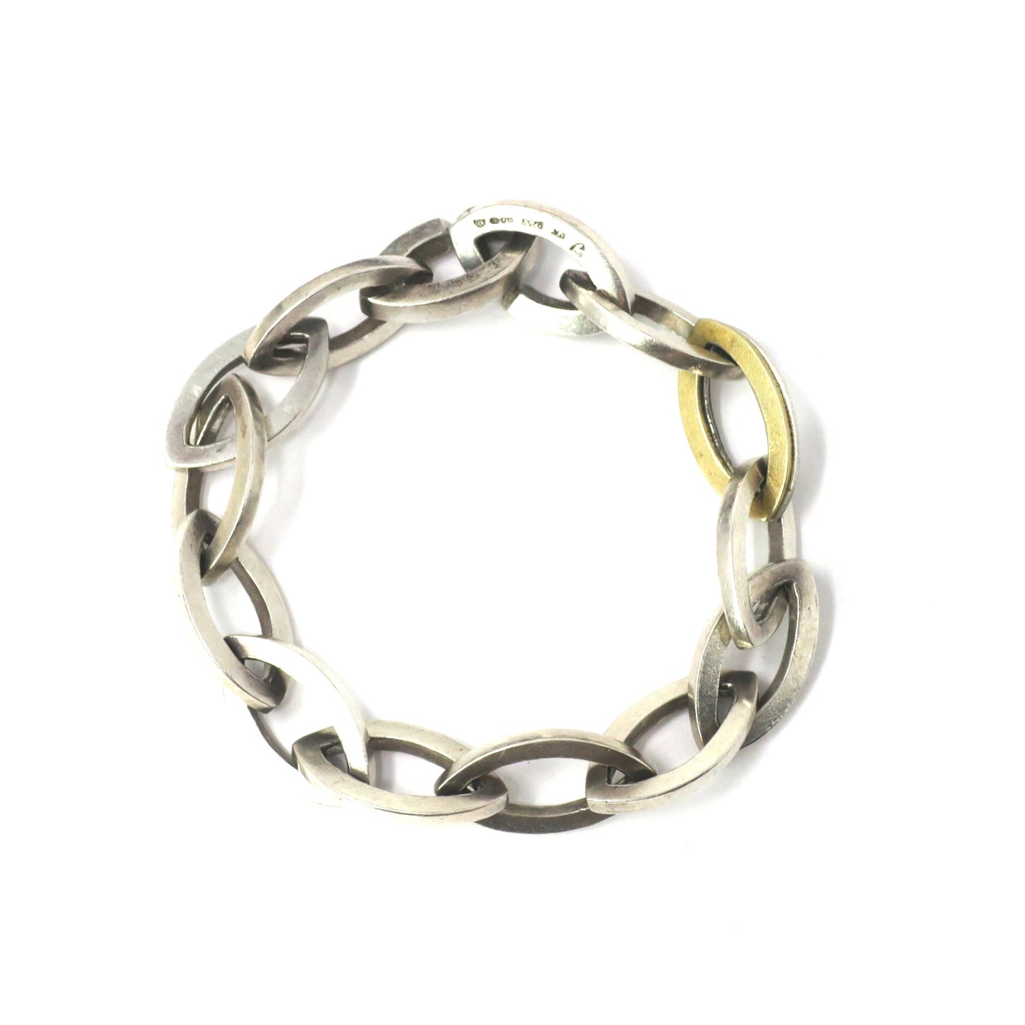 Vintage Scandinavian Designer Large Link Bracelet, 39.23 grams