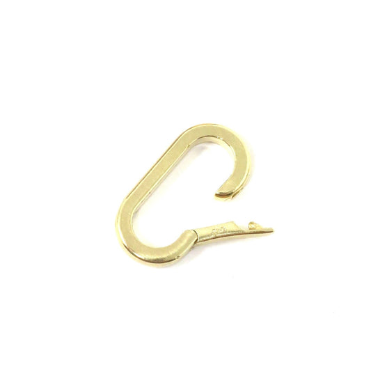 14K Yellow Gold 10.8x4.1 mm ID Elongated Charm Bail, Connector, Fastener