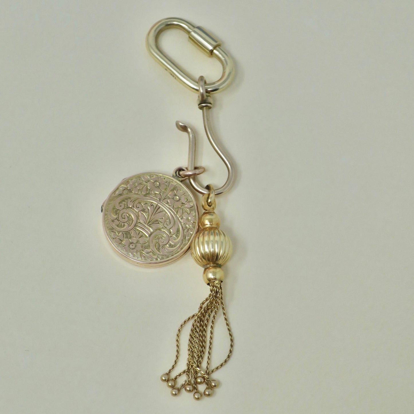 Antique Victorian c1900 Solid 9ct Gold Swivel Hook Charm Hanger