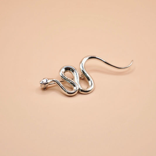 Sterling Silver Snake Brooch - Year of the Snake