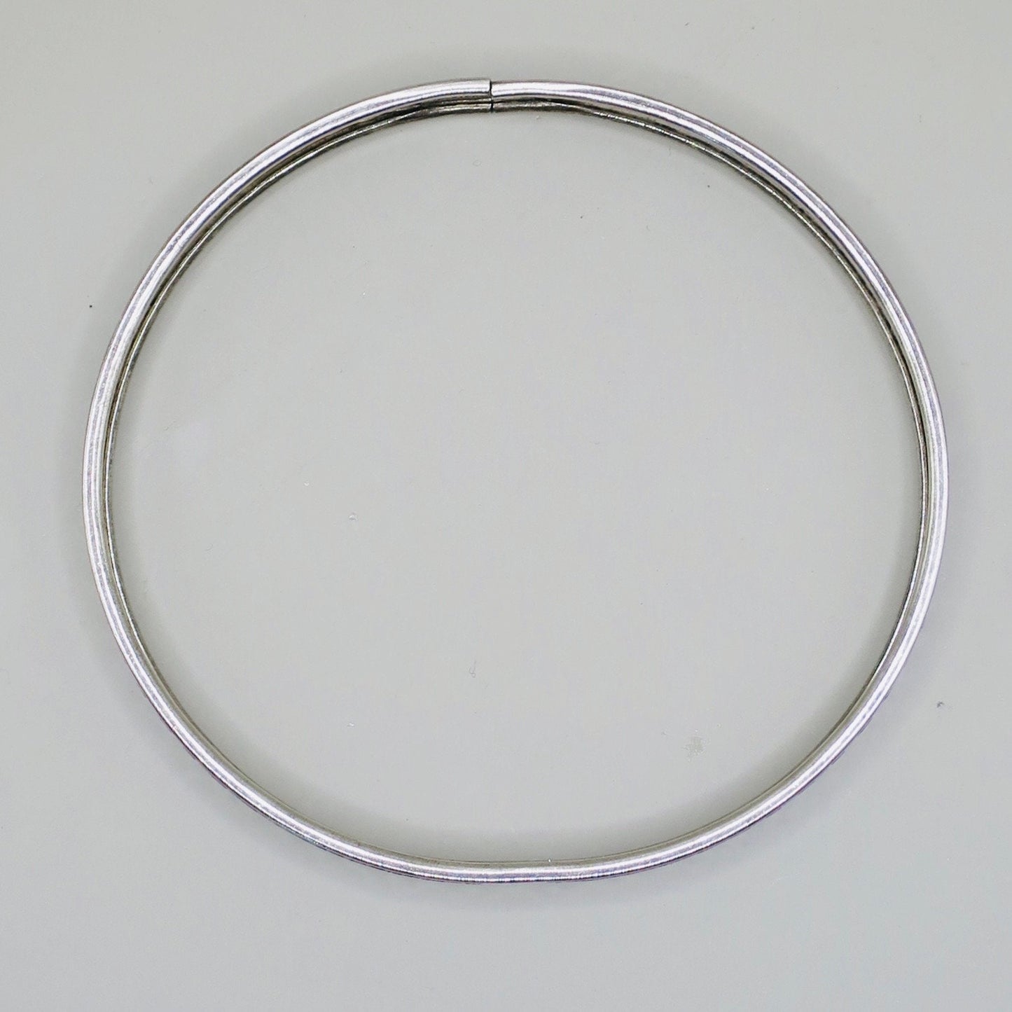 Vintage Sterling Silver Embossed Floral Stacking Bangle Bracelet, 8.7 grams