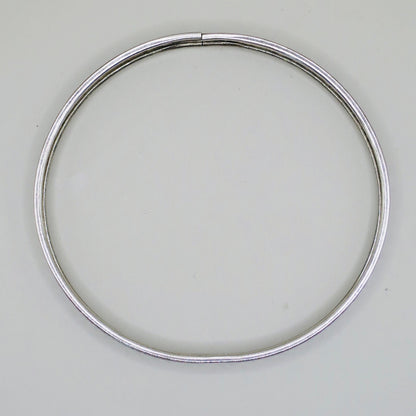 Vintage Sterling Silver Embossed Floral Stacking Bangle Bracelet, 8.7 grams