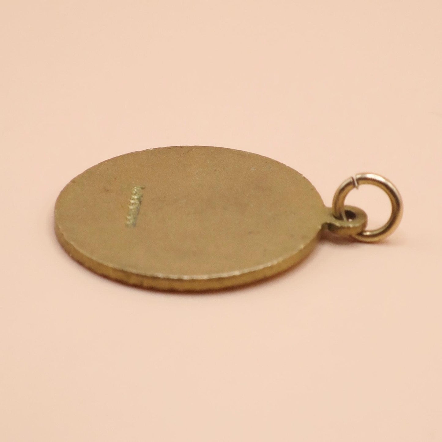 1976 Vintage Hallmarked British Birmingham Solid 9ct 9k Gold Gemini Zodiac Disc Pendant