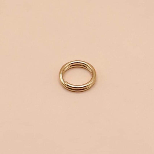 14K Yellow Gold 5mm Split Jump Ring: Charm Link, Pendant Connector