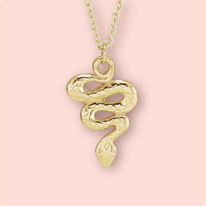 14k Yellow Gold Year of the Snake Serpent Charm, 15.1x9.8 mm
