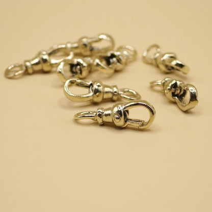 14K Yellow Gold Antique Style Swivel Clasp - Lobster Clip 15mm - SMALL