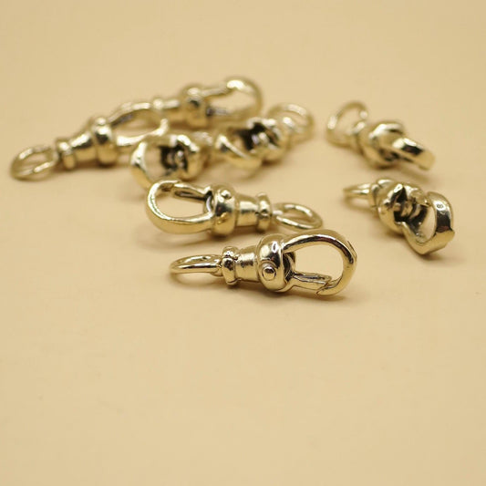 14K Yellow Gold Antique Style Swivel Clasp - Lobster Clip 15mm - SMALL