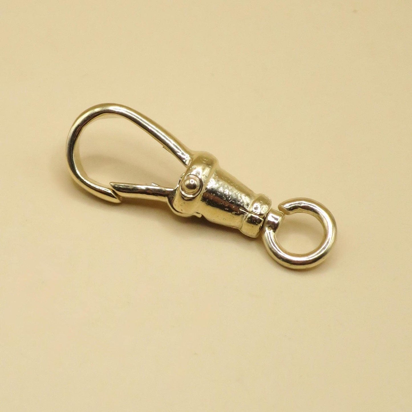 14K Yellow Gold Antique Style Swivel Clasp - Lobster Clip 22mm - LARGE