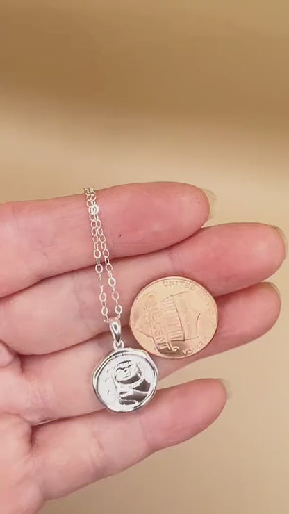 Solid 925 Sterling Silver Sloth Spirit Animal Medallion Pendant